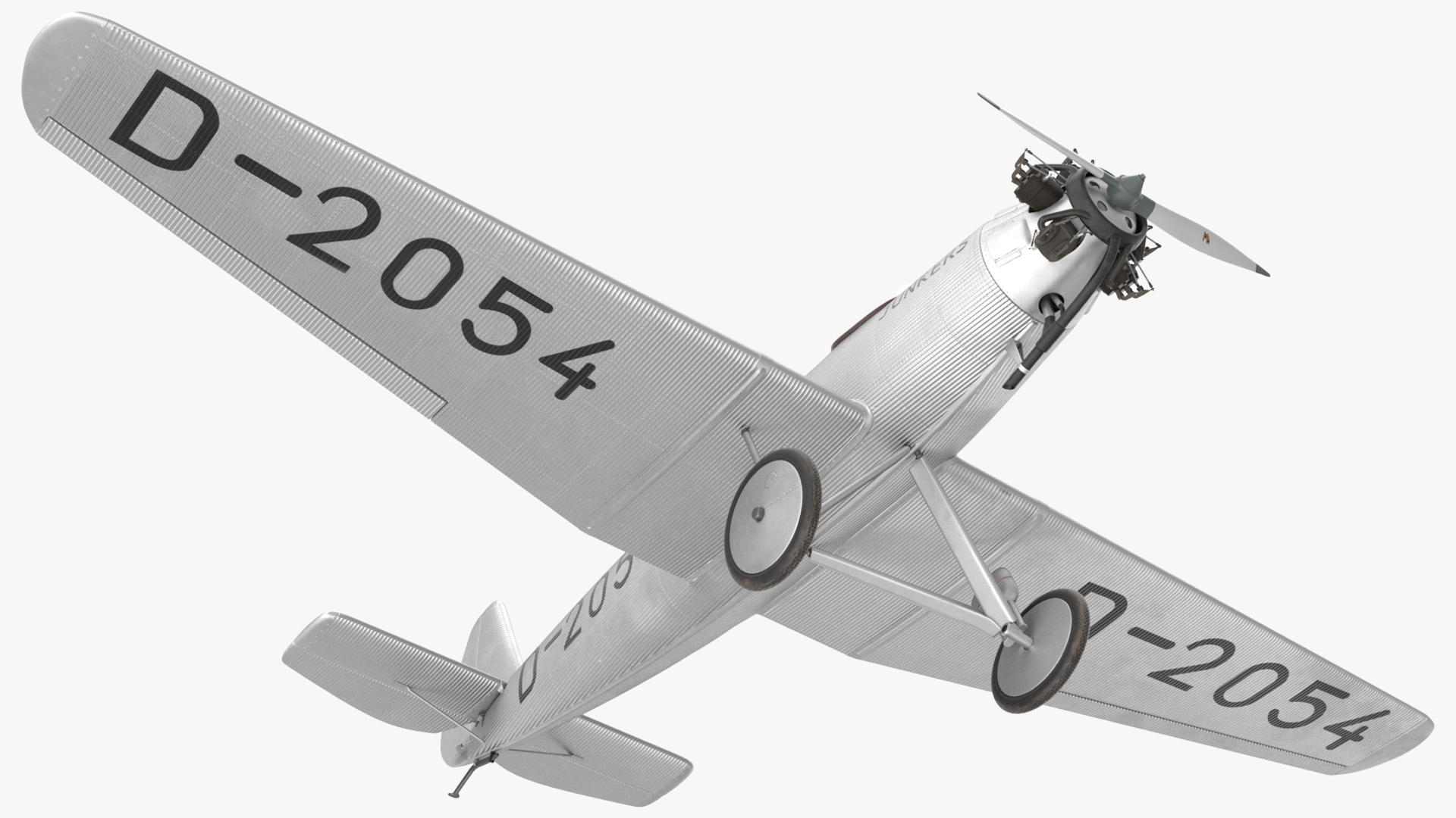 Vintage Aircraft with Pilot 3D