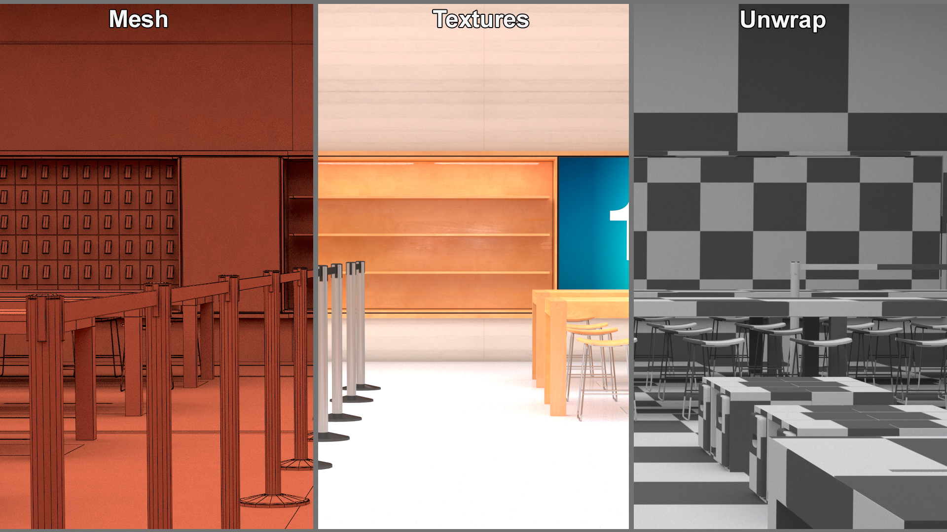 3D Apple Store Fifth Avenue New York model