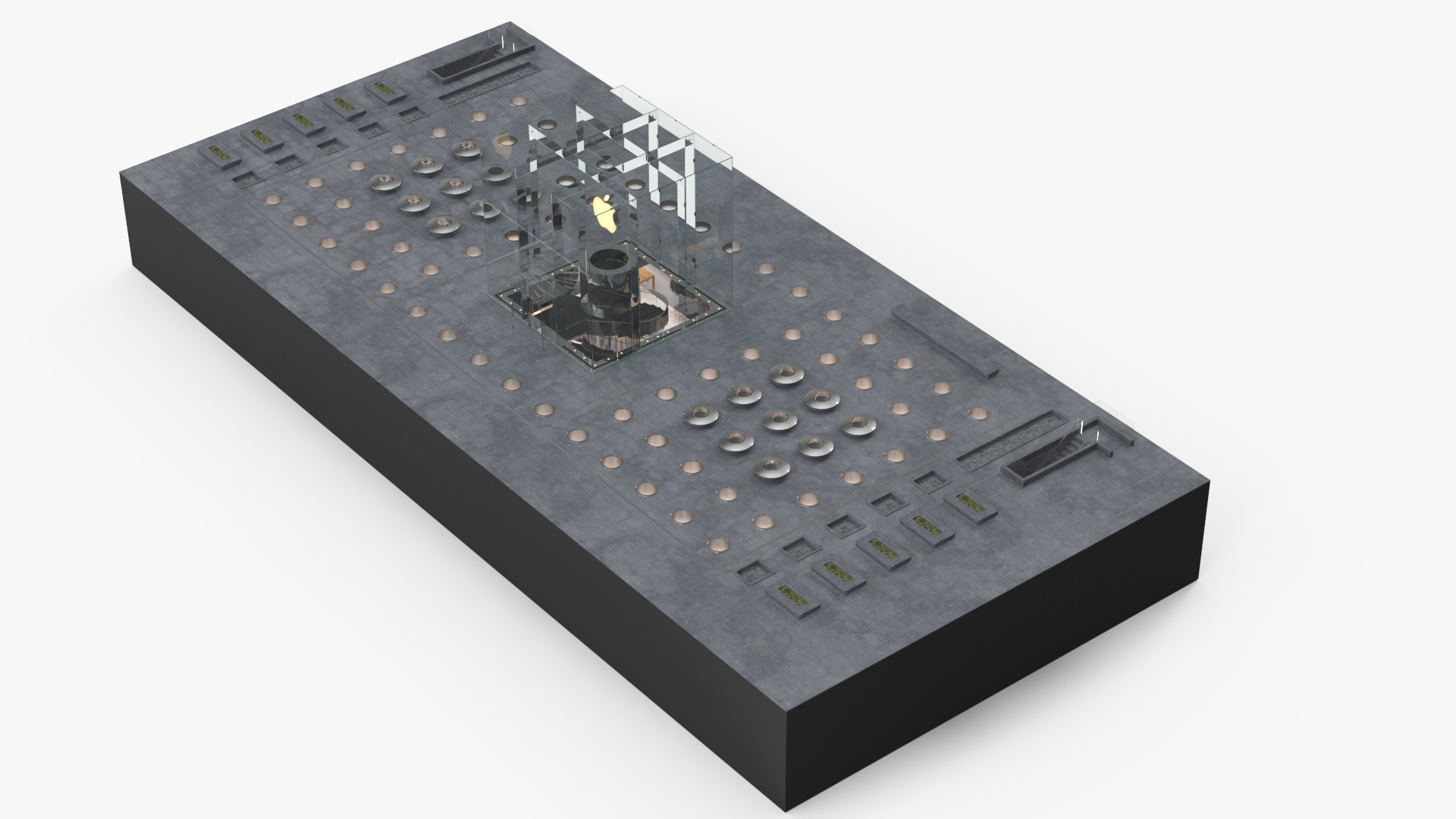 3D Apple Store Fifth Avenue New York model