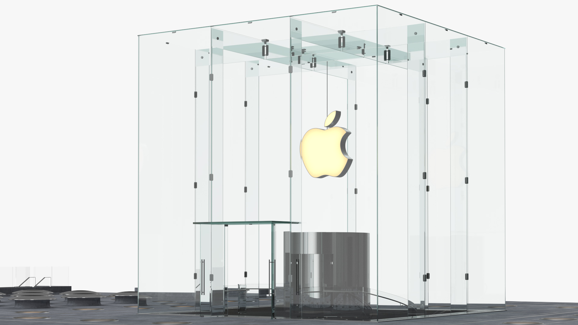 3D Apple Store Fifth Avenue New York model