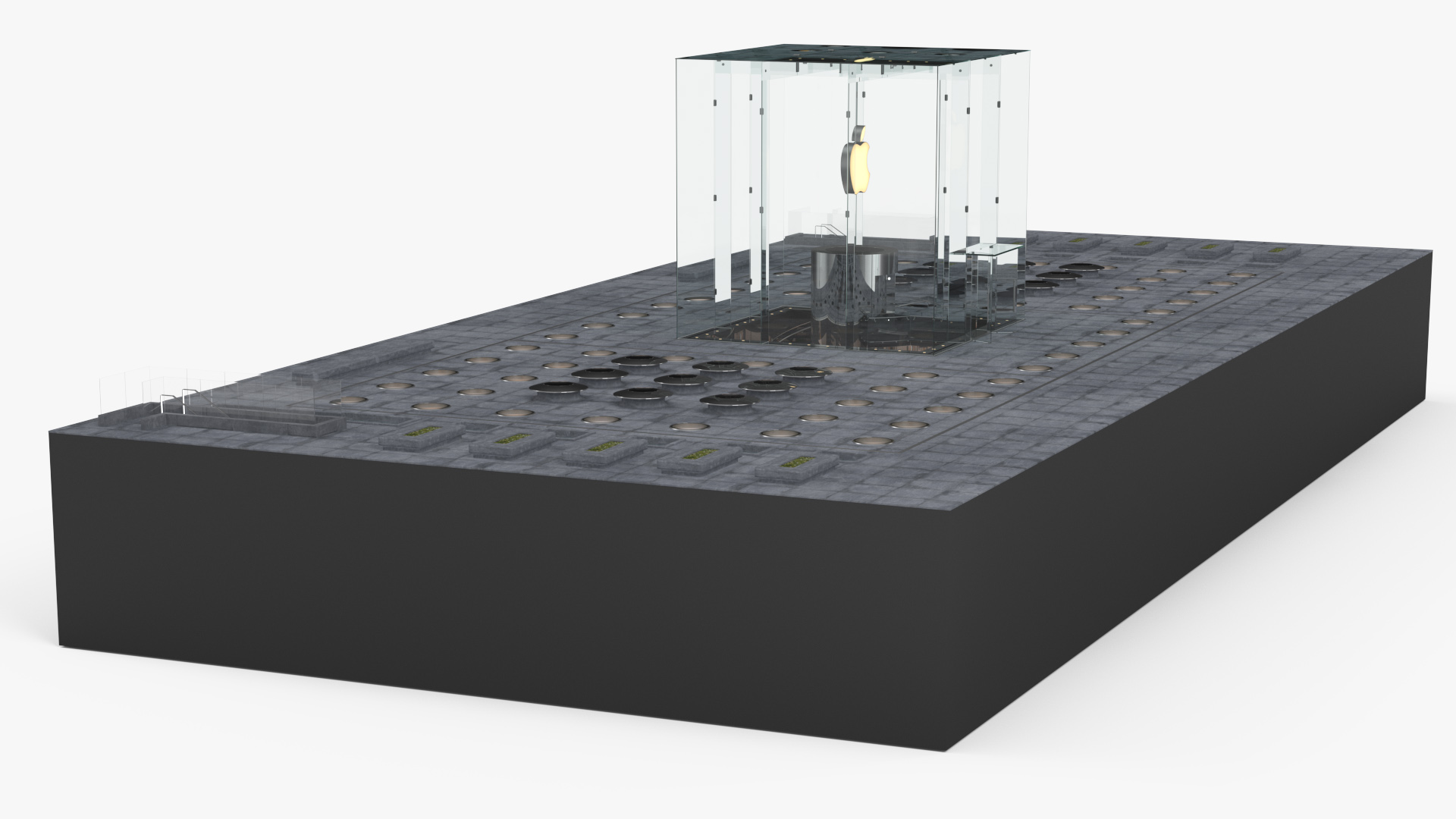 3D Apple Store Fifth Avenue New York model