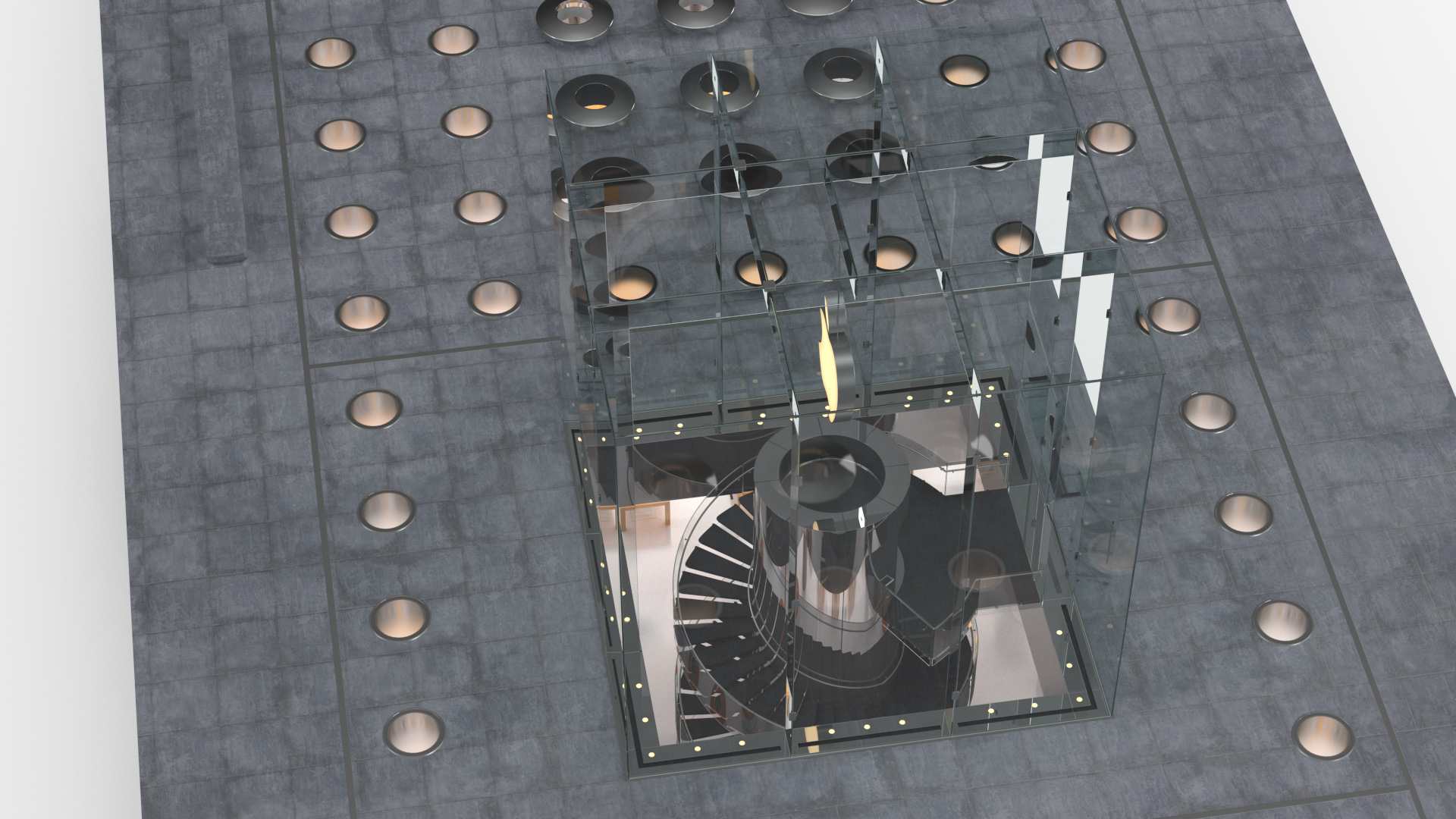 3D Apple Store Fifth Avenue New York model