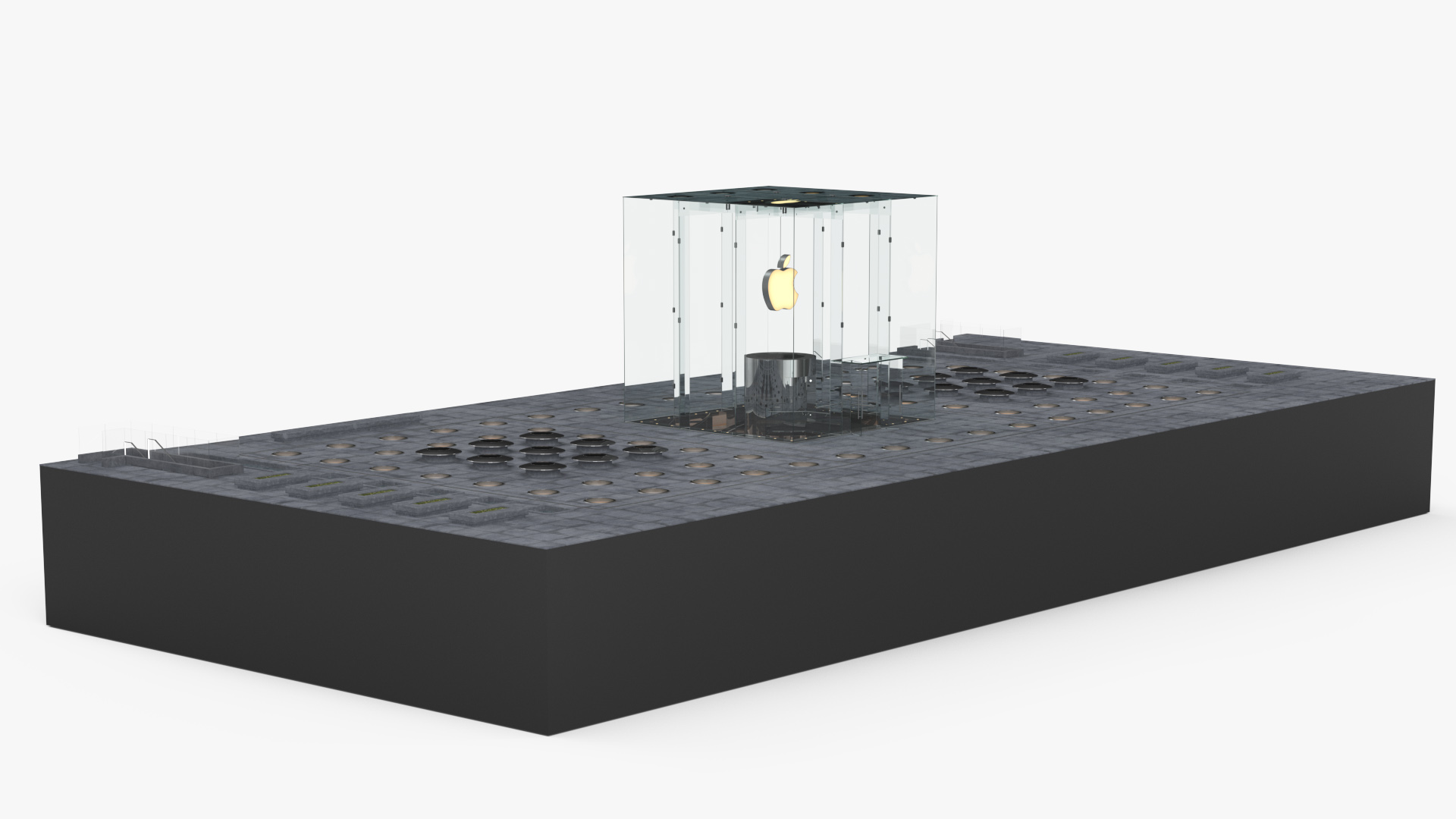 3D Apple Store Fifth Avenue New York model