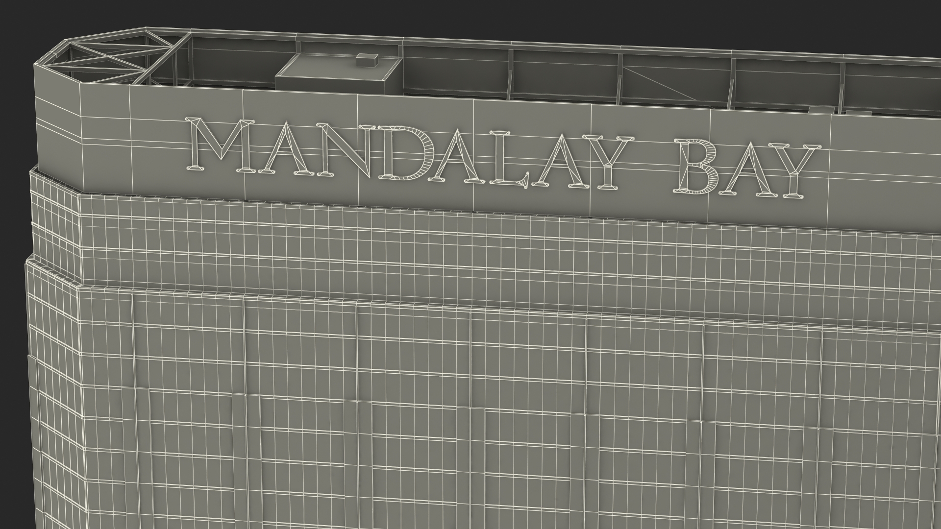3D Mandalay Bay Night Glow model