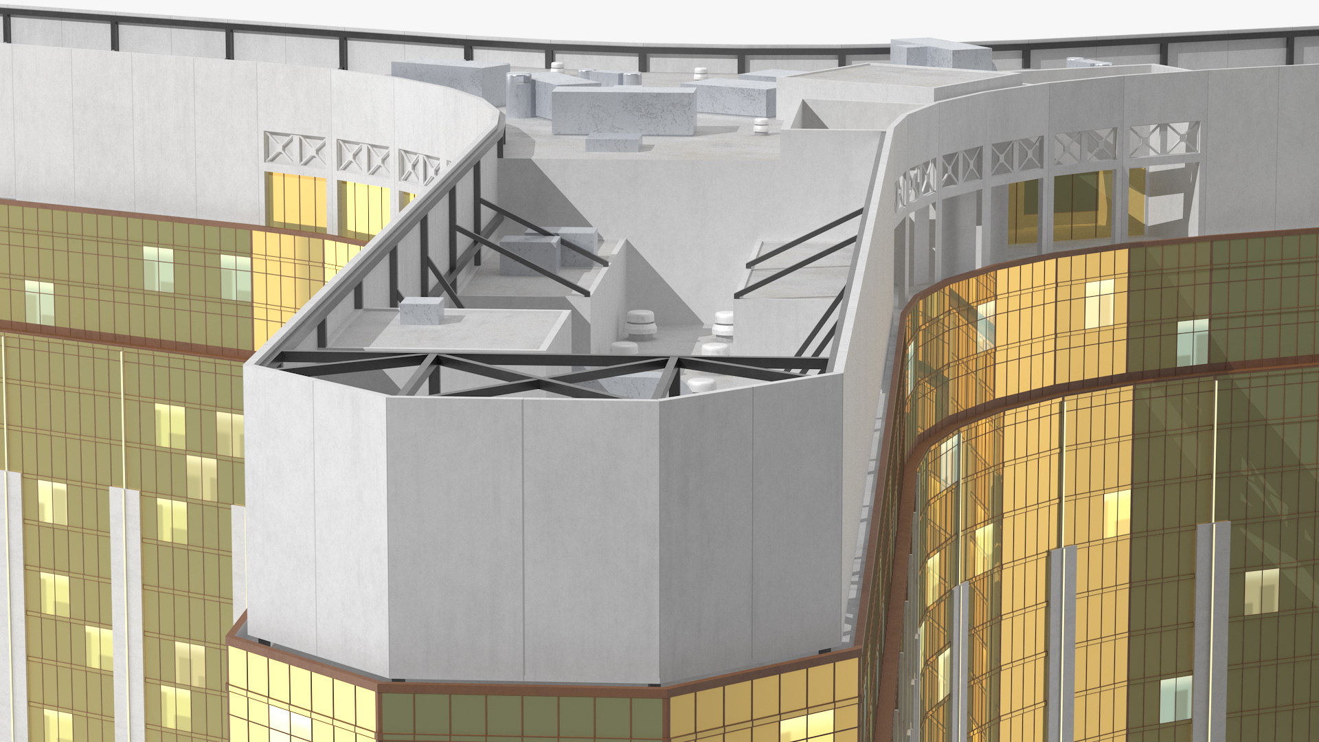 3D Mandalay Bay Night Glow model