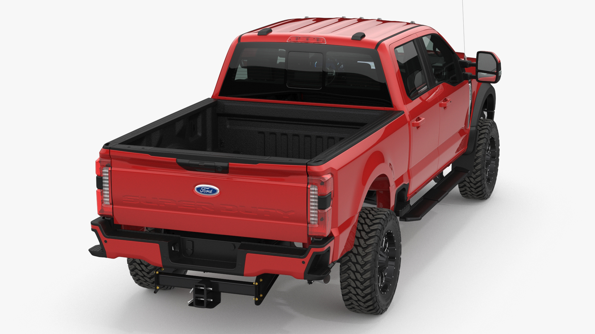 Ford Super Duty F-550 2023 Lift Kit Red 3D model