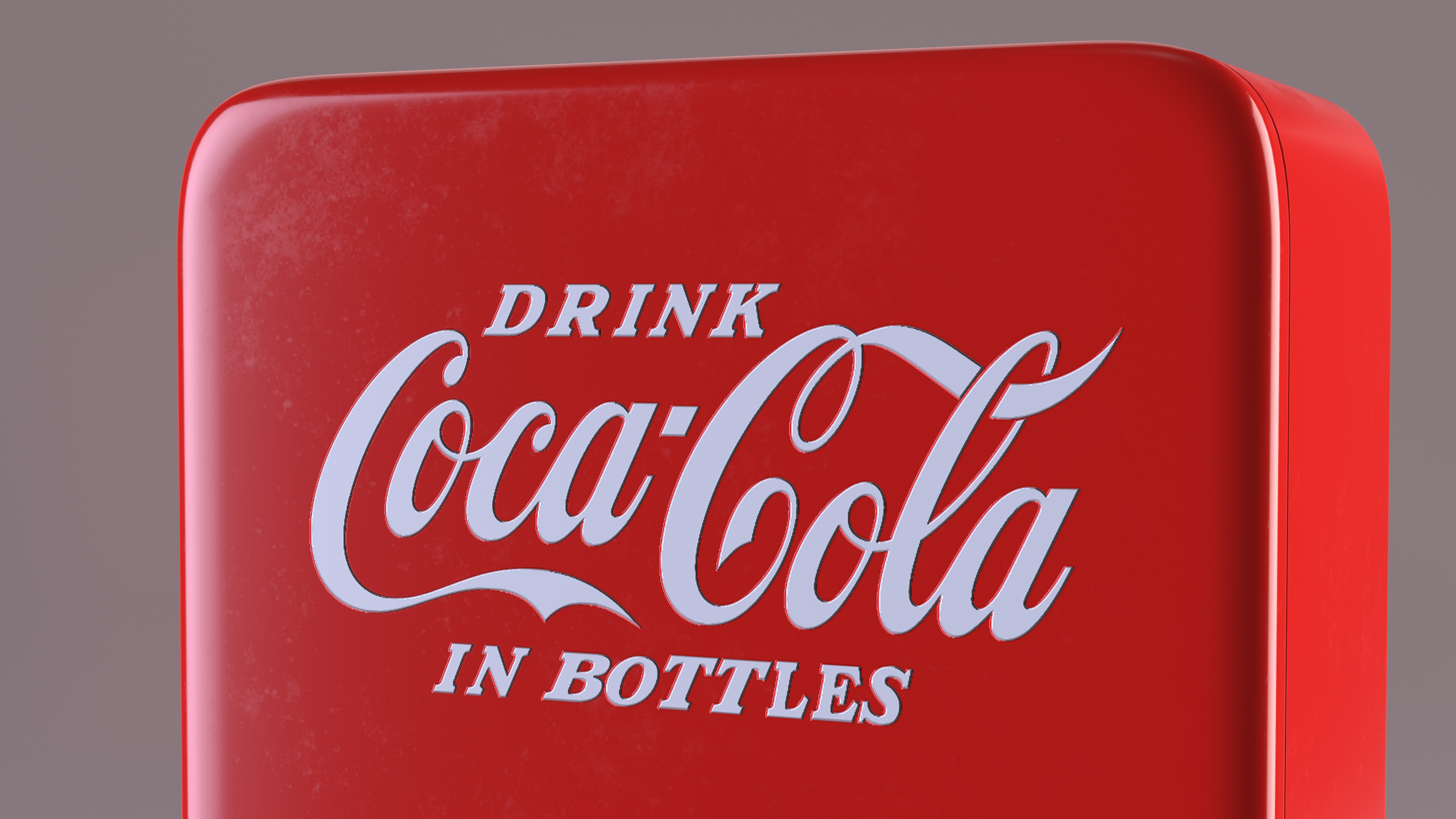 3D model Coca Cola Vintage Bottle Vending Machine