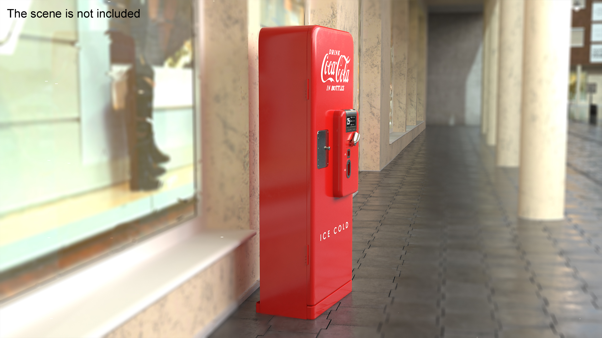 3D model Coca Cola Vintage Bottle Vending Machine