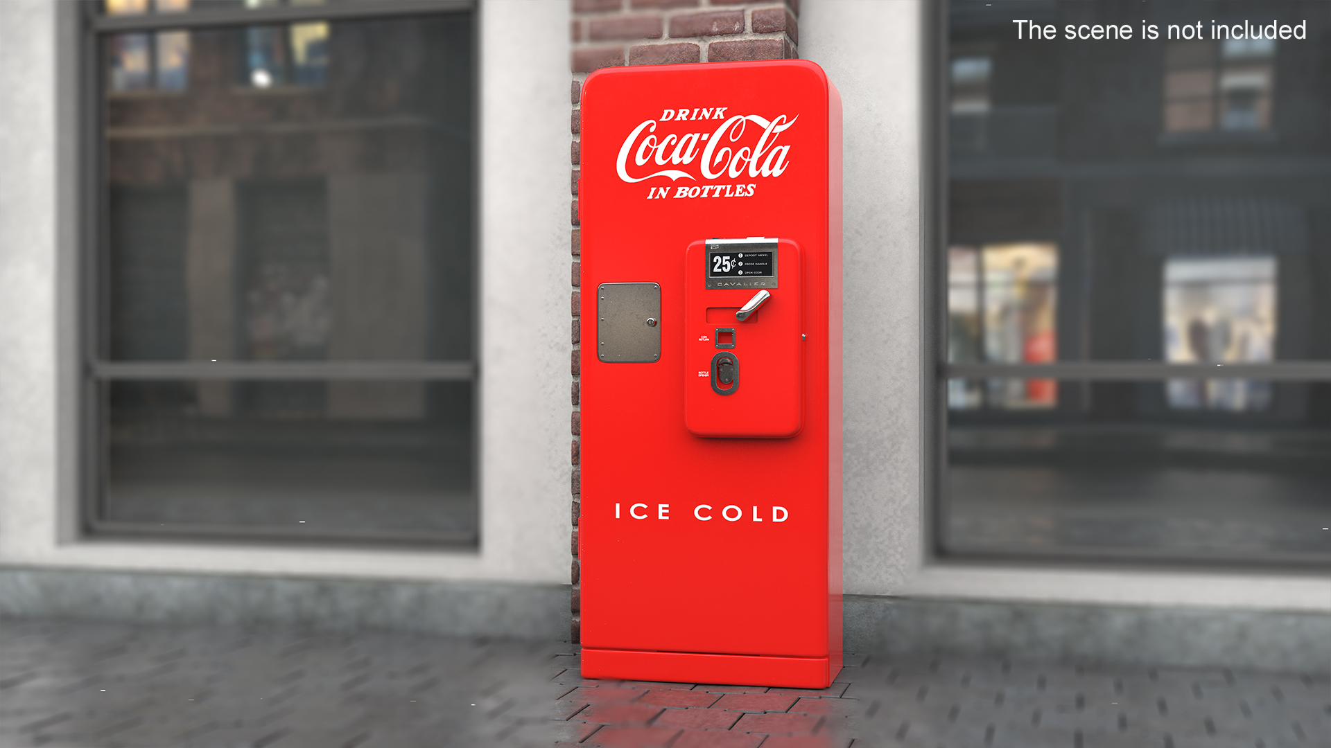 3D model Coca Cola Vintage Bottle Vending Machine