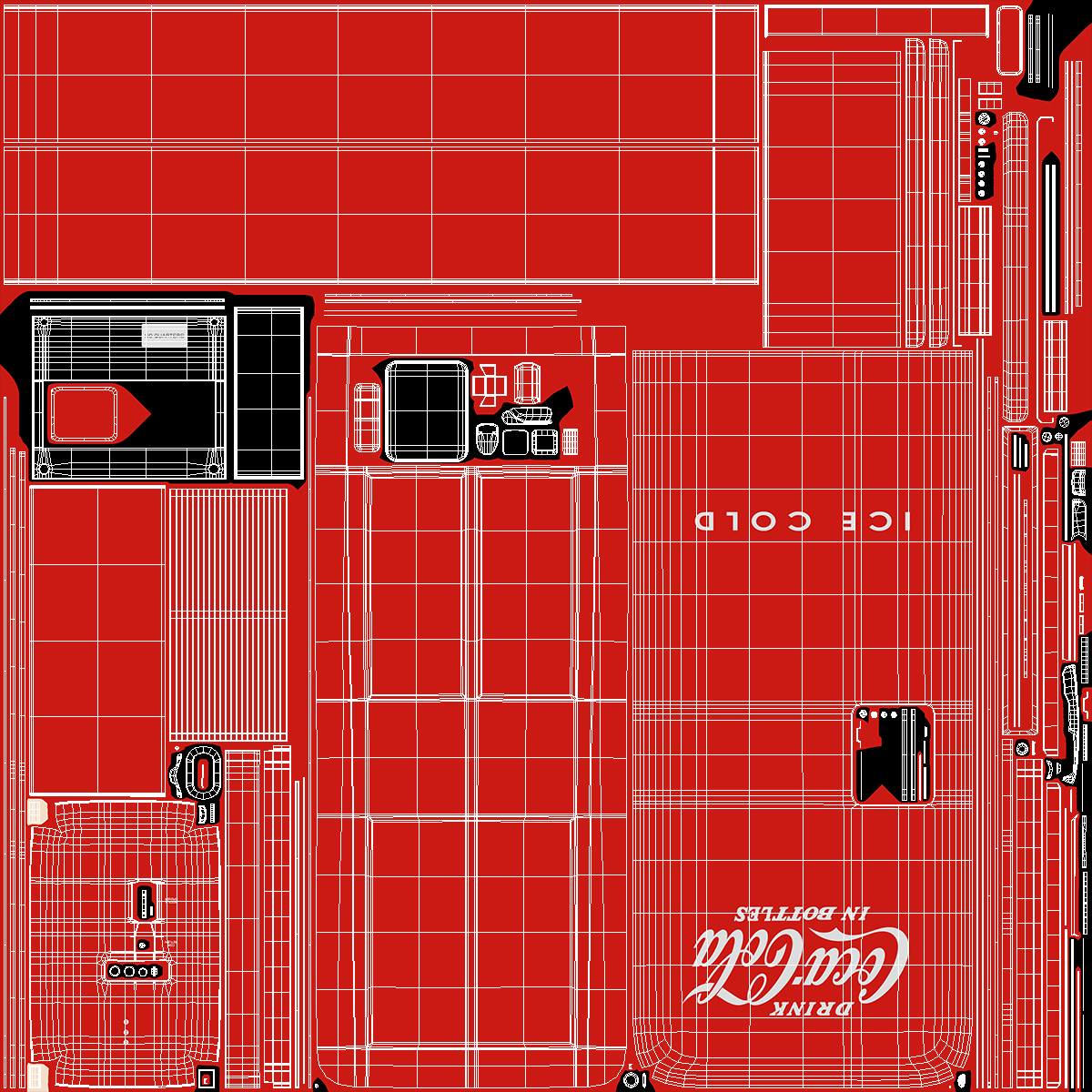 3D model Coca Cola Vintage Bottle Vending Machine