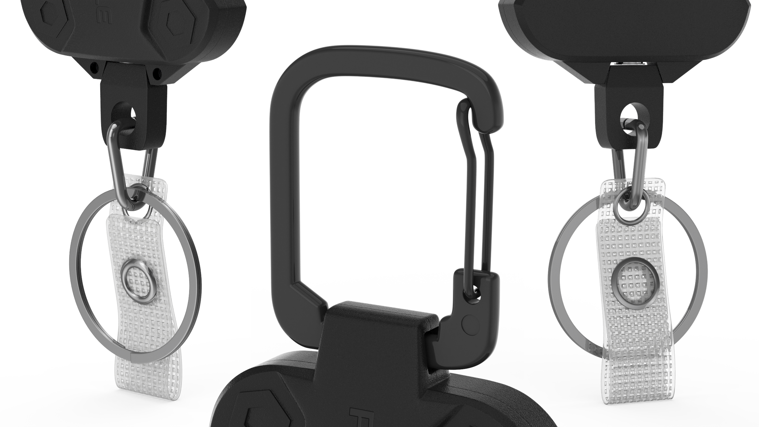 3D Retractable Badge Reel Black model
