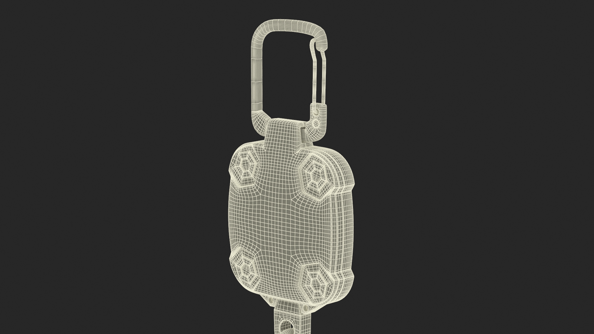 3D Retractable Badge Reel Black model
