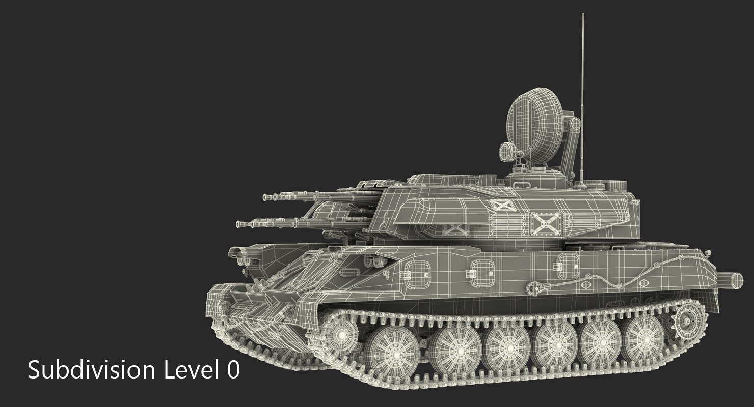 Anti Aircraft Tank ZSU 23 Shilka 3D