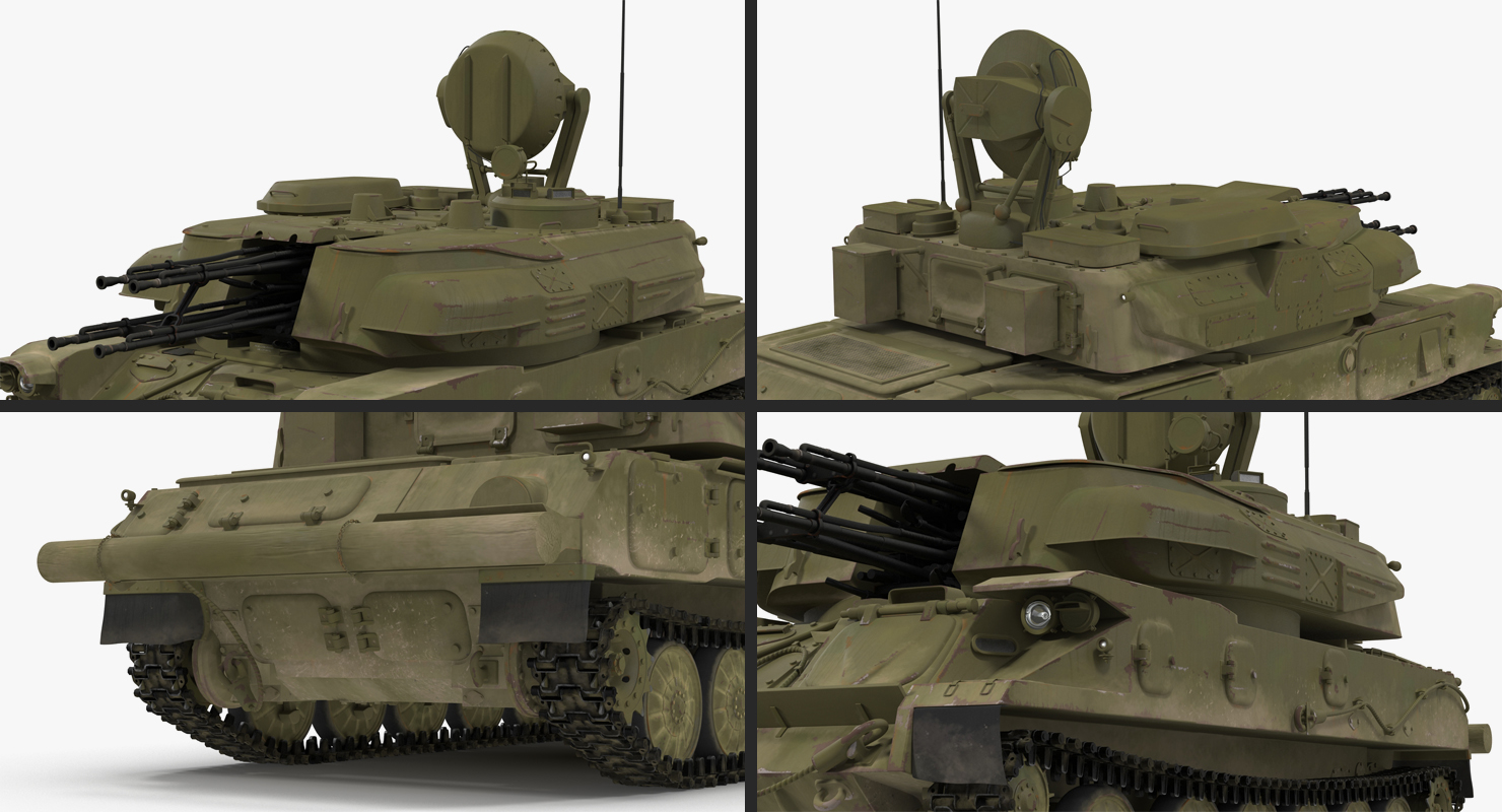 Anti Aircraft Tank ZSU 23 Shilka 3D