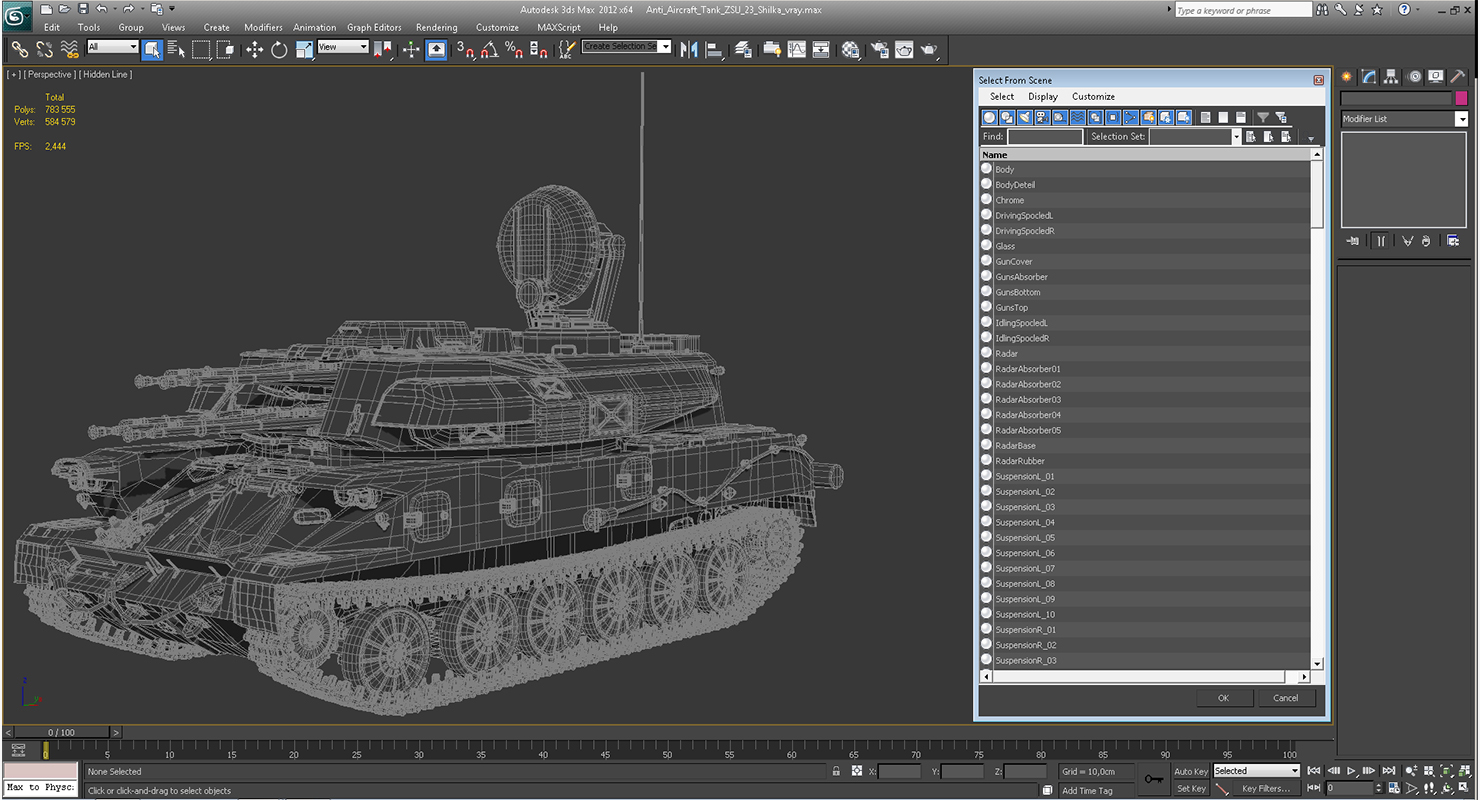 Anti Aircraft Tank ZSU 23 Shilka 3D