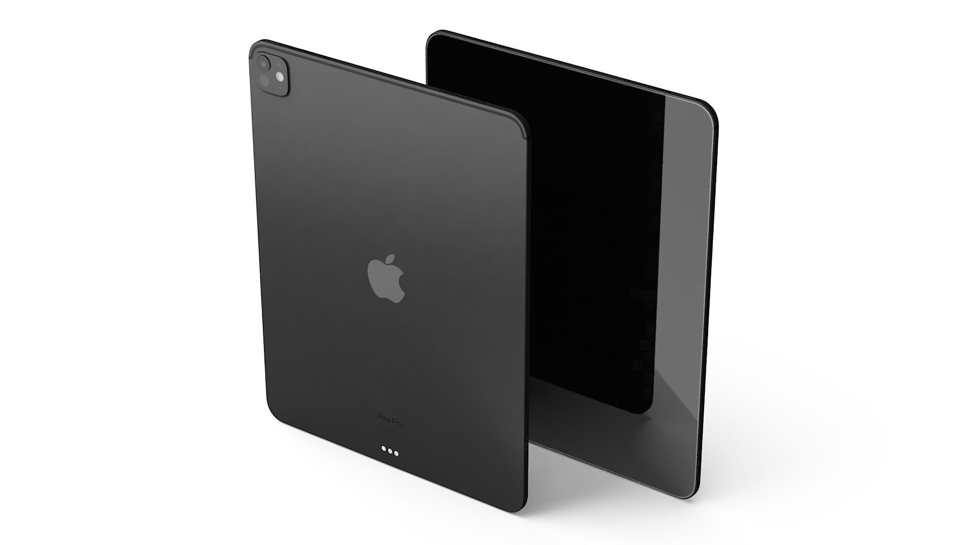 3D model IPad Pro 2024 13 Inch Black Switched Off