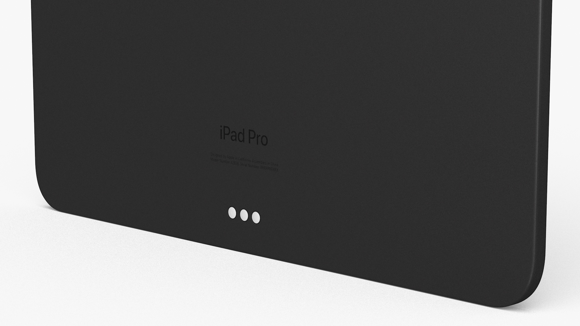 3D model IPad Pro 2024 13 Inch Black Switched Off
