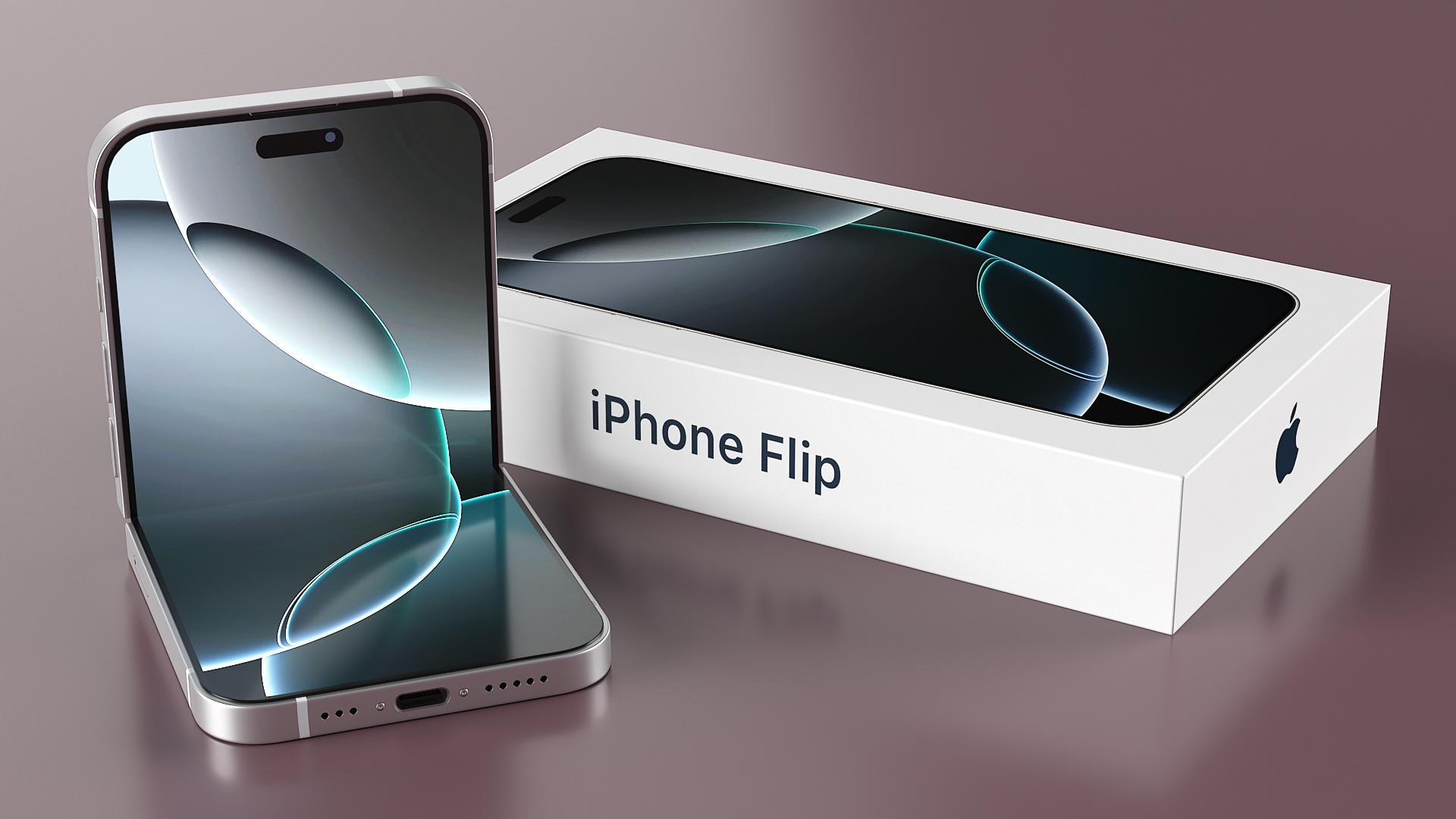 Apple iPhone Flip with Packaging 3D