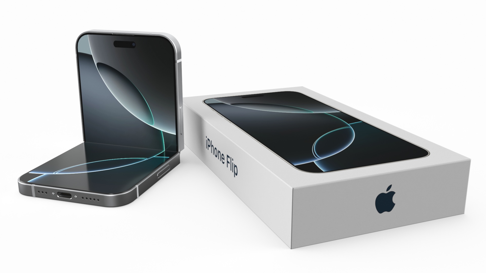 Apple iPhone Flip with Packaging 3D