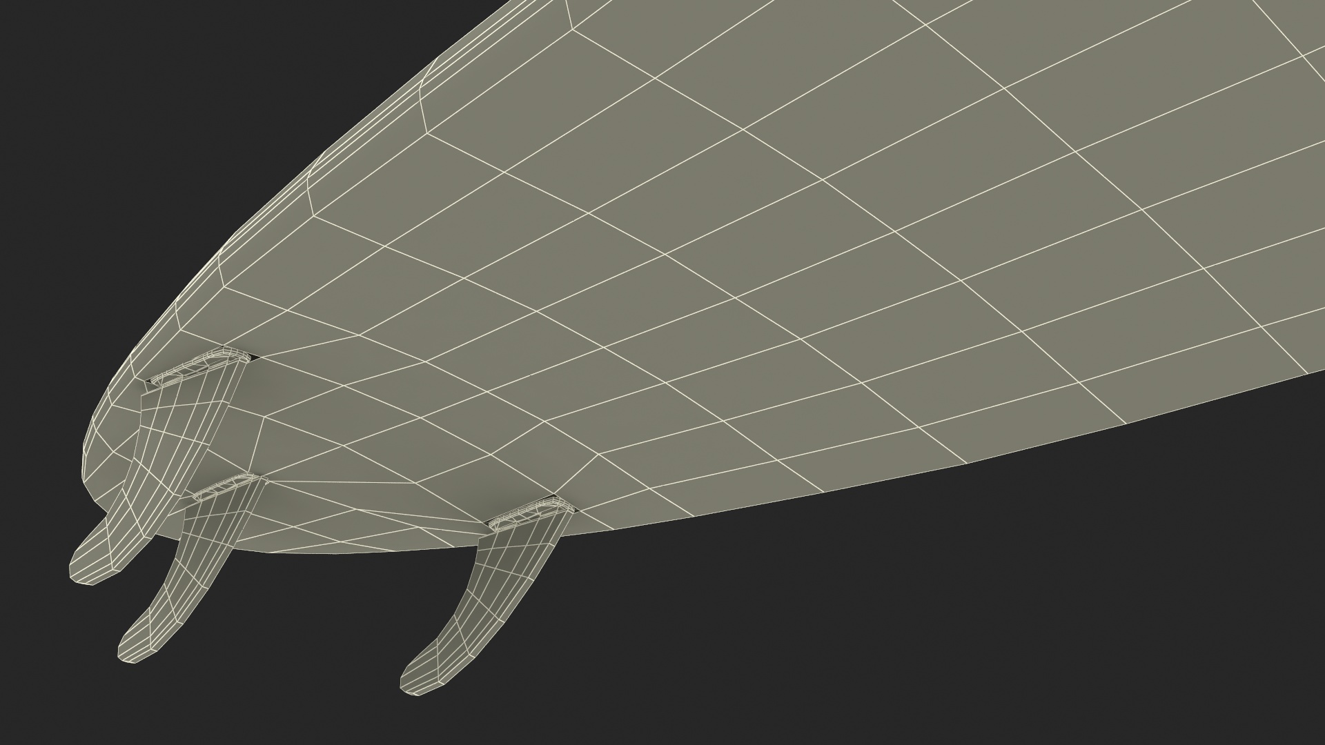 3D model Hybrid Funboard Surfboard