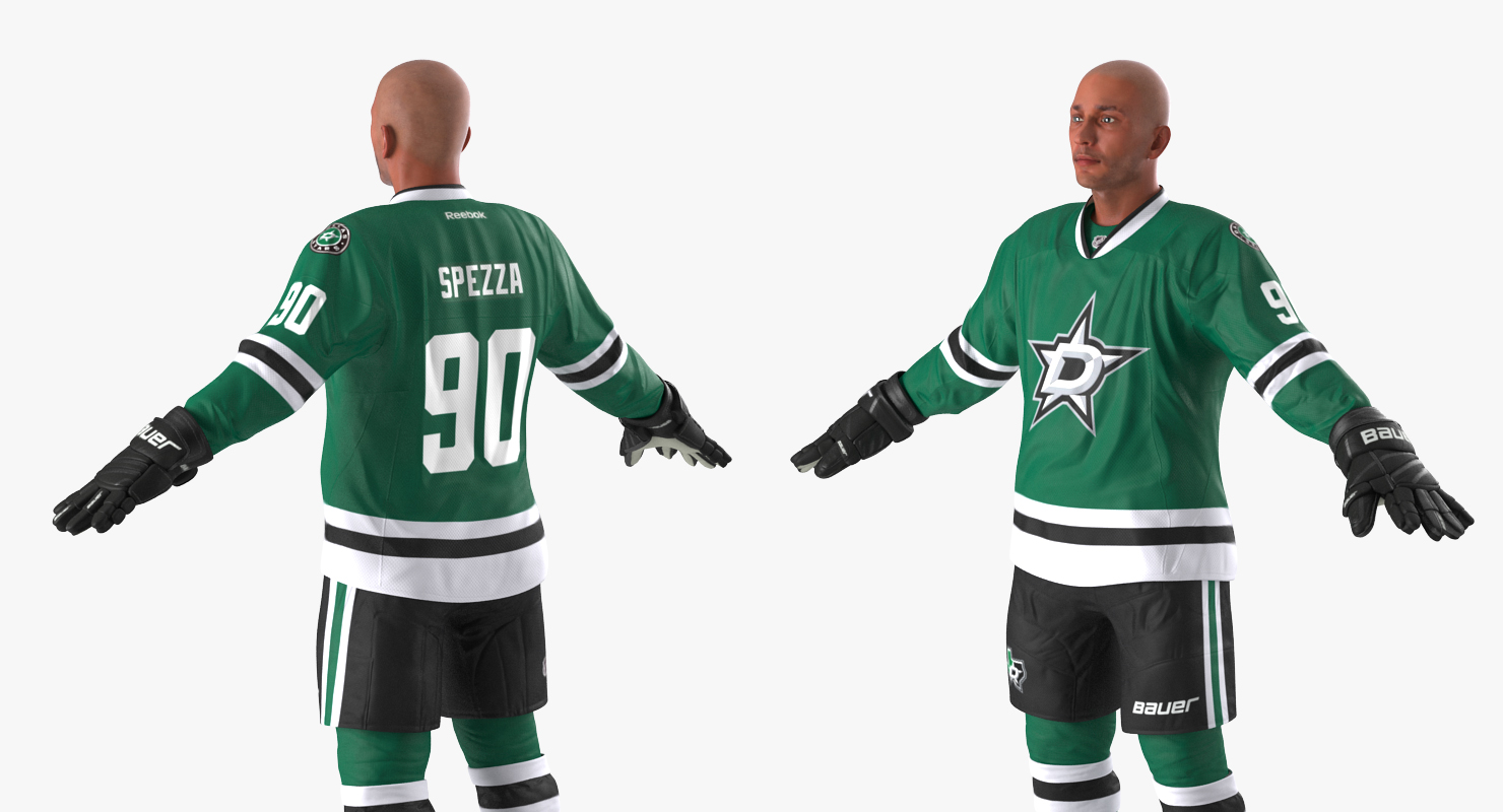3D Hockey Player Dallas Stars