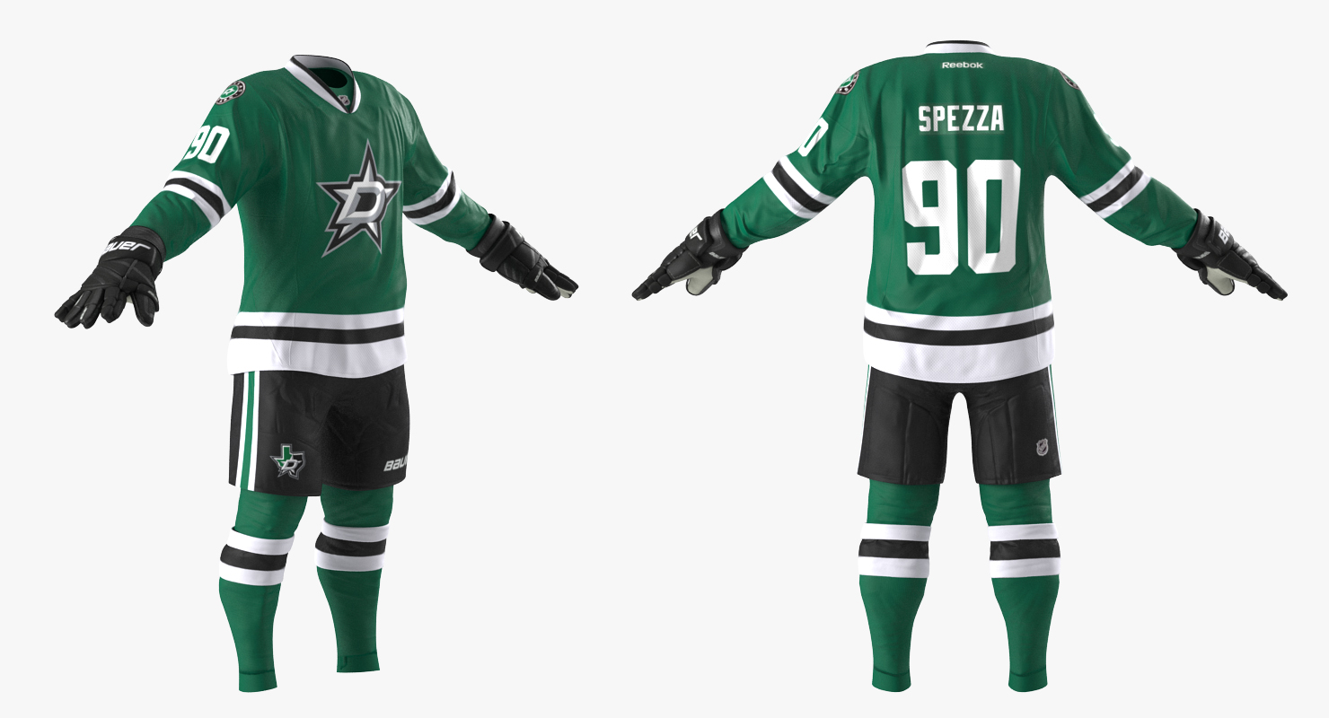 3D Hockey Player Dallas Stars