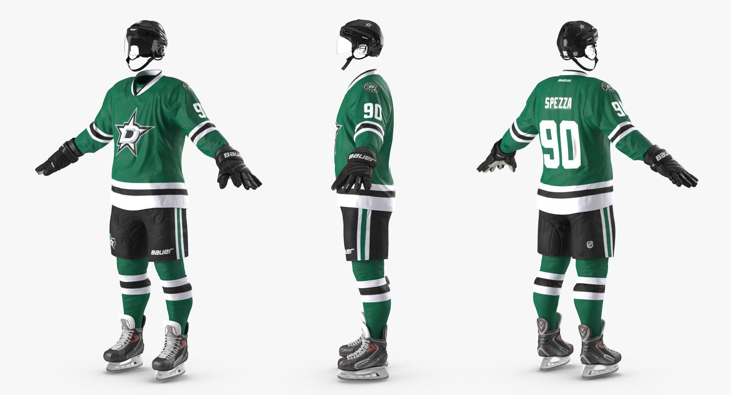 3D Hockey Player Dallas Stars