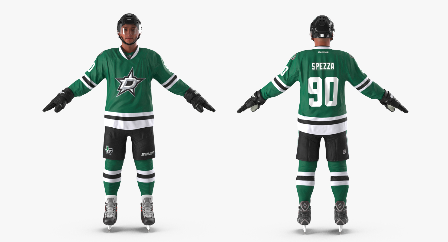3D Hockey Player Dallas Stars
