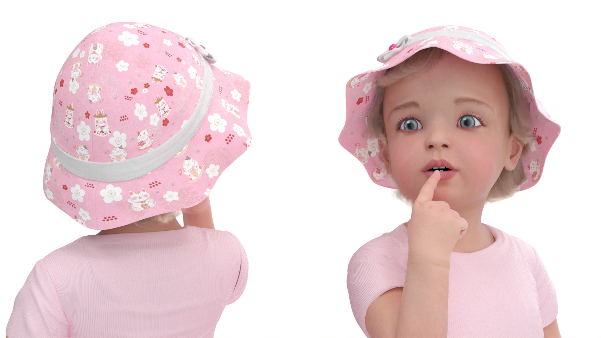 Baby Girl Outdoor Summer Dress Curious Fur 3D