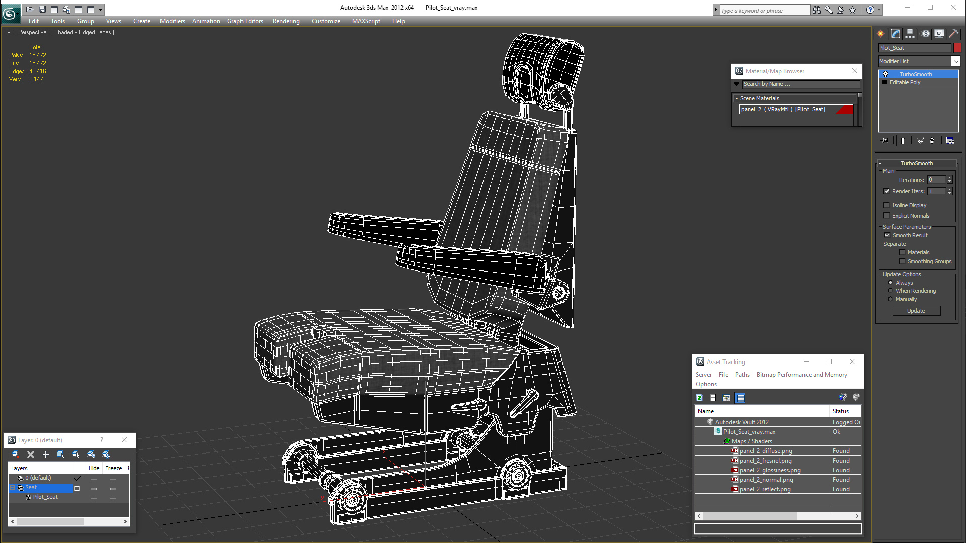 3D model Pilot Seat