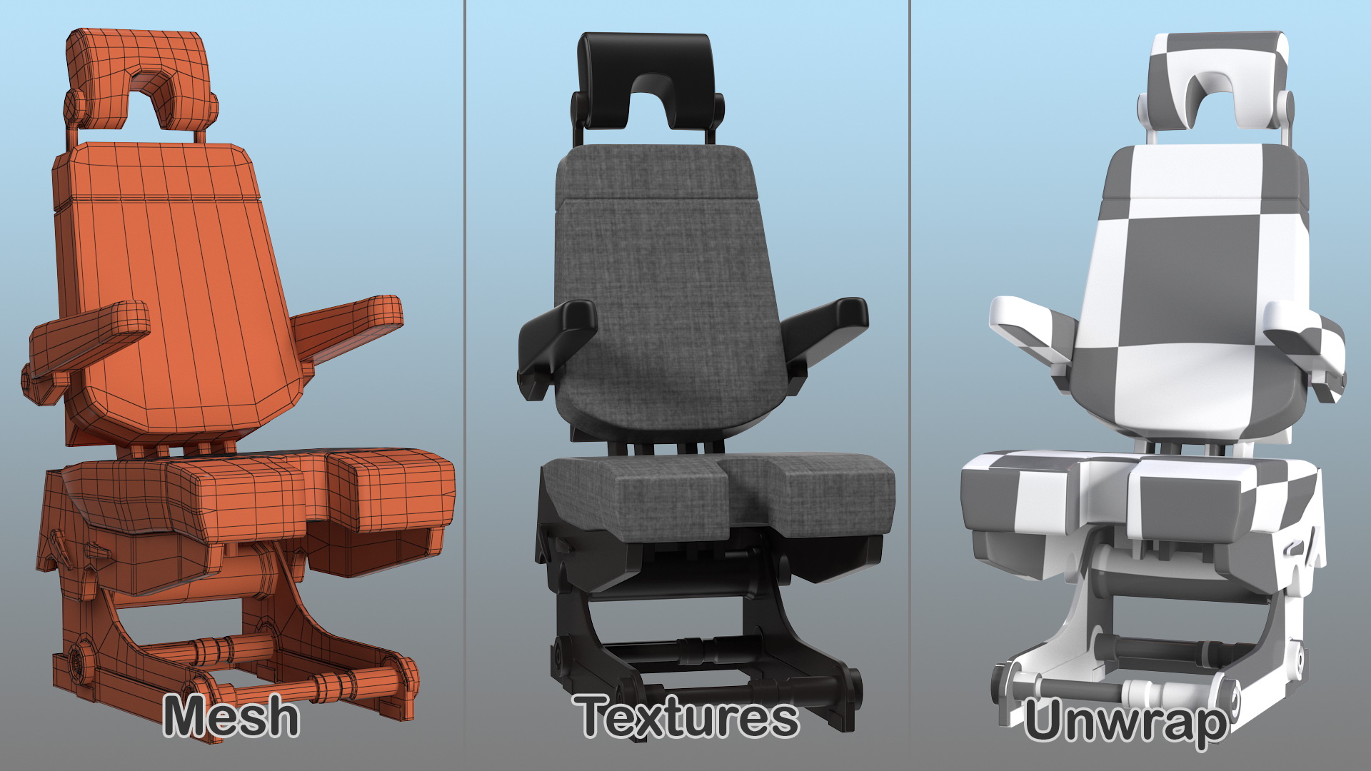 3D model Pilot Seat