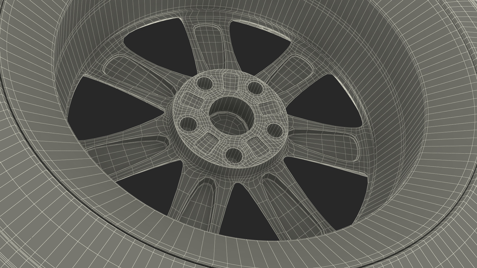 3D Toyota Car Wheel Rim Carrying Michelin Tire model