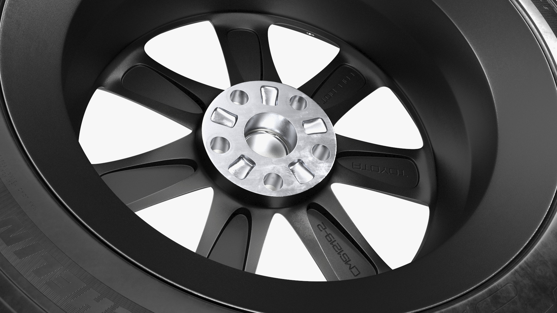 3D Toyota Car Wheel Rim Carrying Michelin Tire model