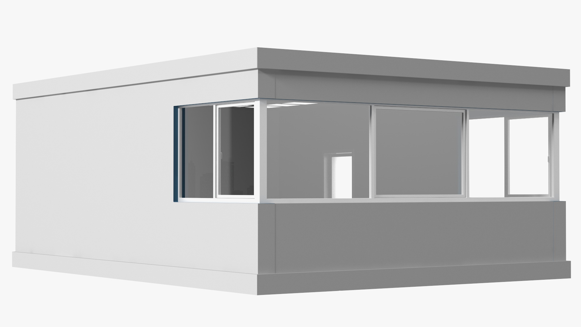 3D Seminar Room Empty Blue model