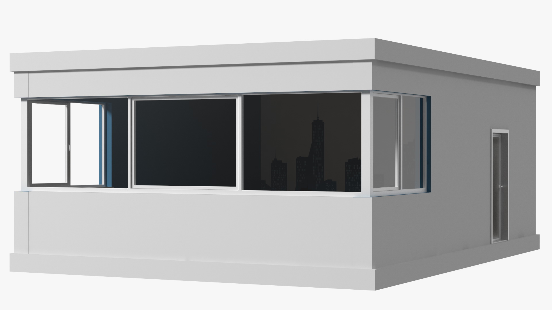 3D Seminar Room Empty Blue model