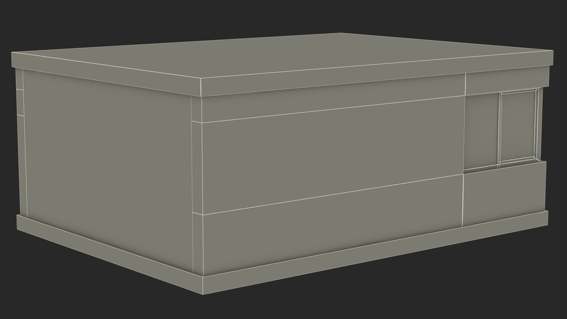 3D Seminar Room Empty Blue model