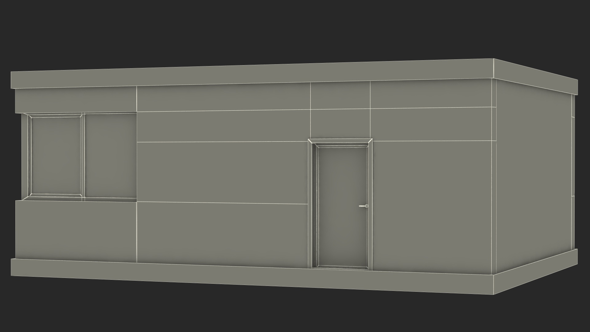 3D Seminar Room Empty Blue model