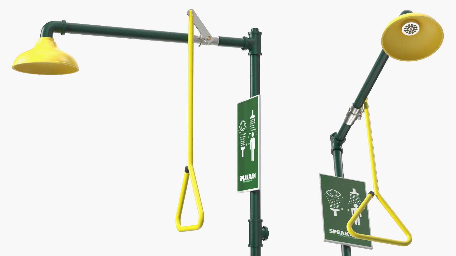 Emergency Speakman Shower Station Green 3D model