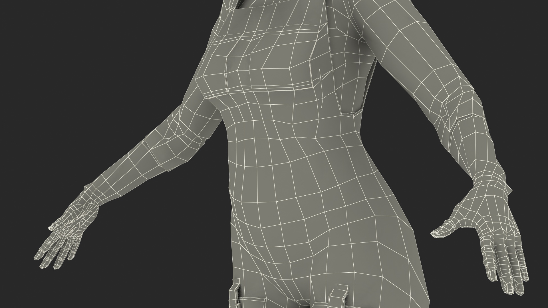 Gardener Afro American Woman Rigged for Modo 3D model