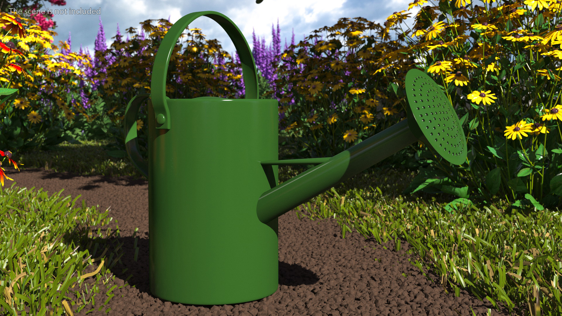 Gardener Afro American Woman Rigged for Modo 3D model