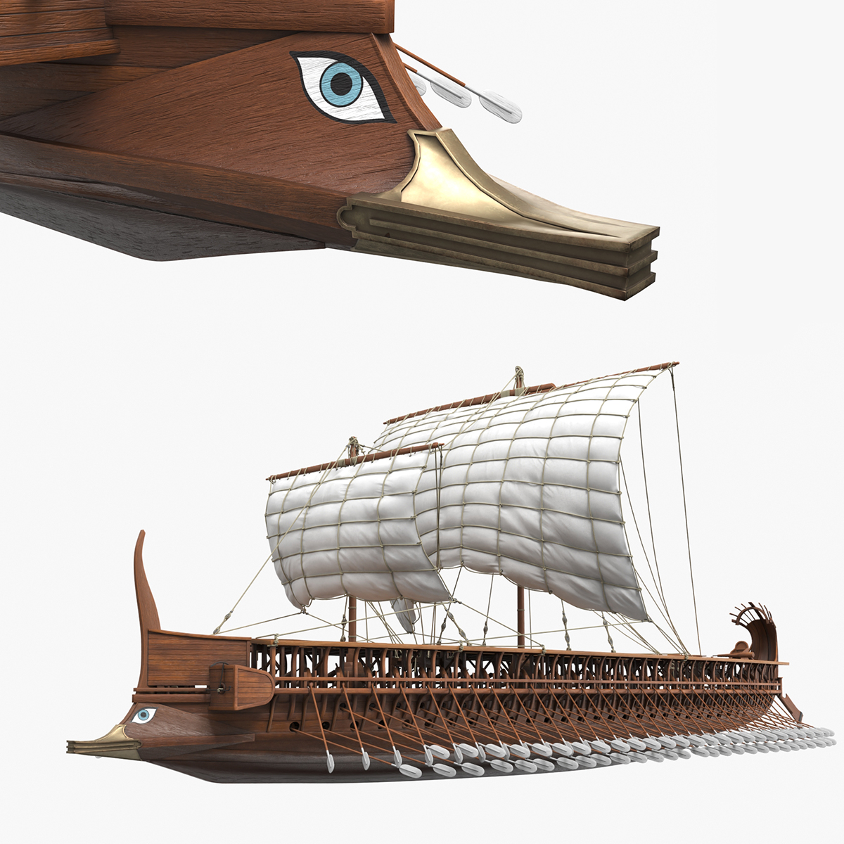 Olympias Greek Trireme Warship - Standard