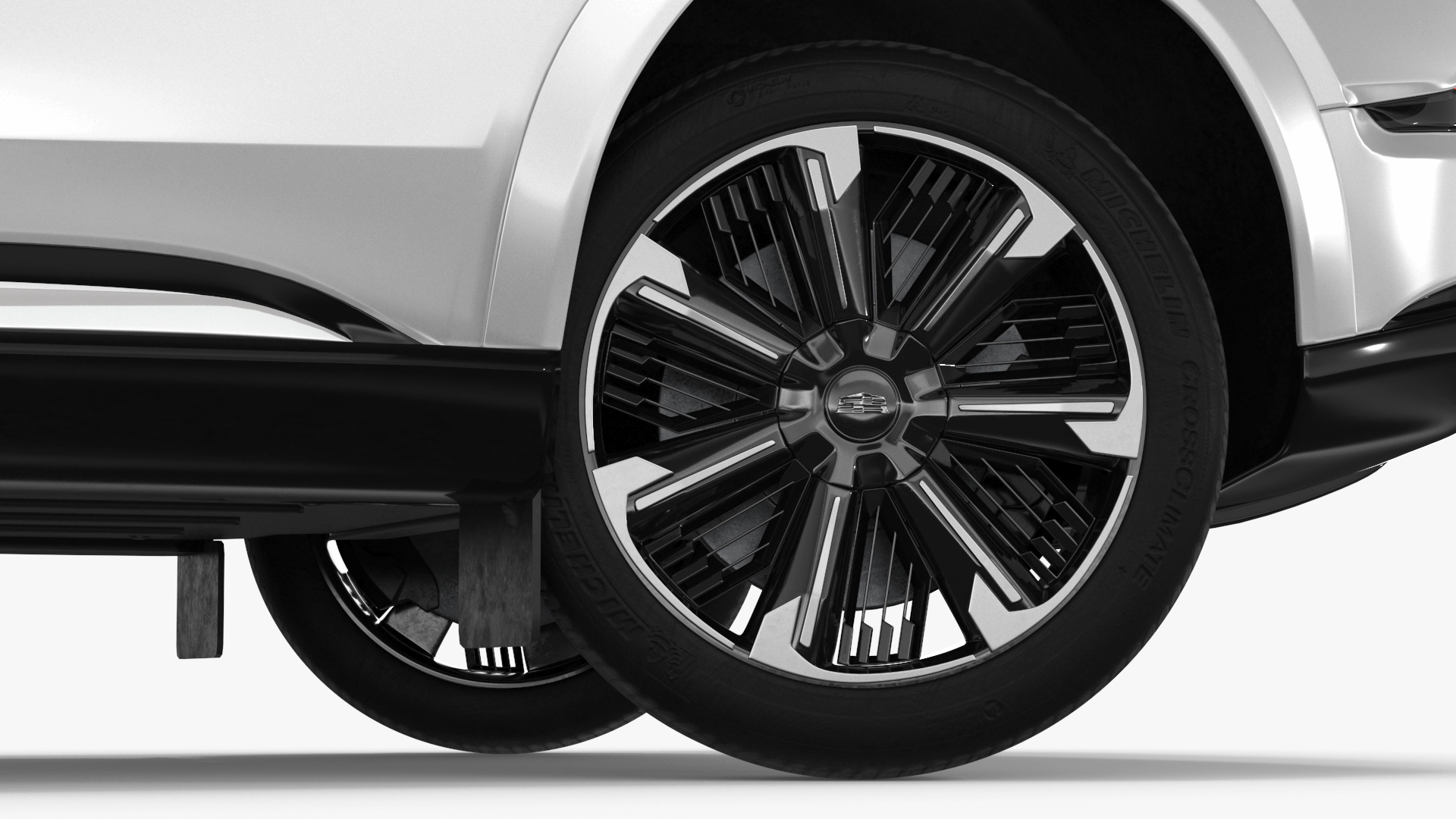 Cadillac Escalade IQ 2025 Summit White Rigged for Cinema 4D 3D model