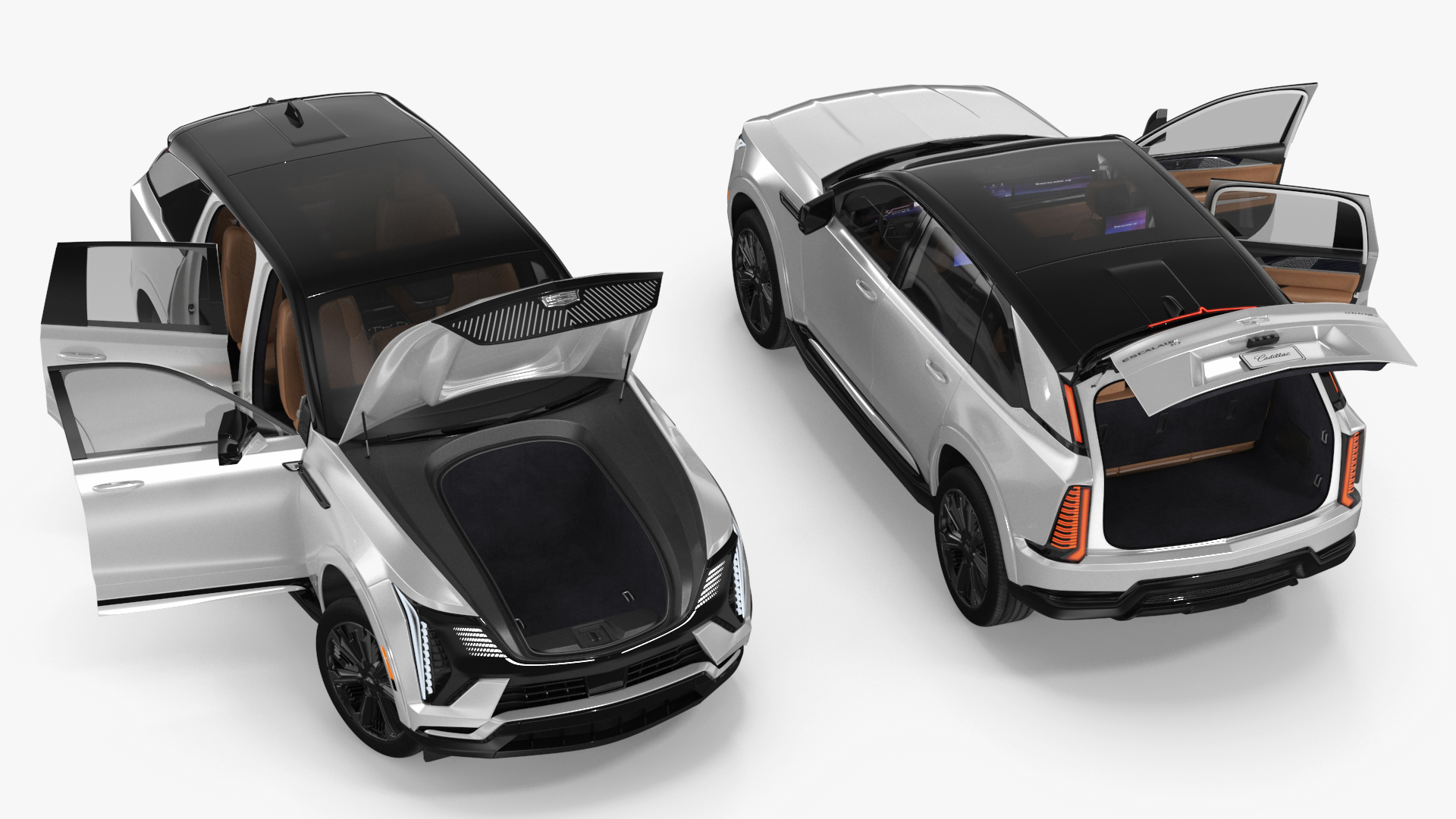 Cadillac Escalade IQ 2025 Summit White Rigged for Cinema 4D 3D model