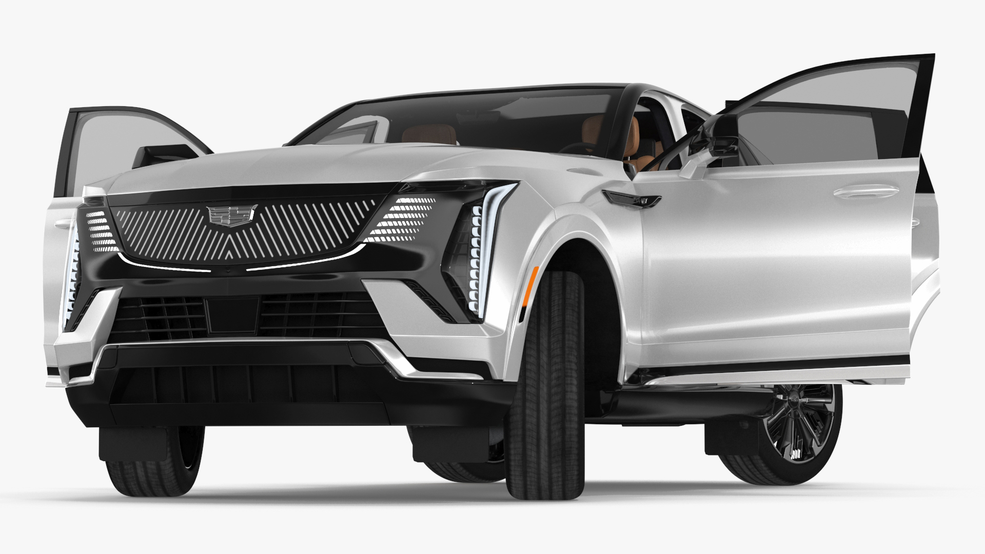 Cadillac Escalade IQ 2025 Summit White Rigged for Cinema 4D 3D model