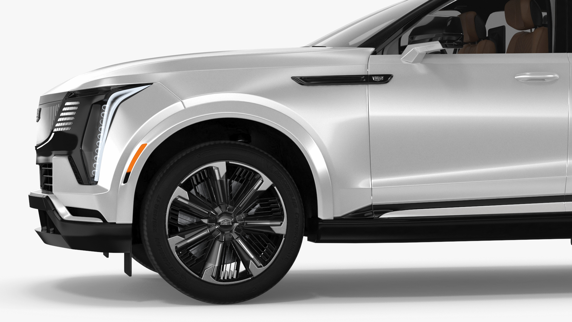 Cadillac Escalade IQ 2025 Summit White Rigged for Cinema 4D 3D model