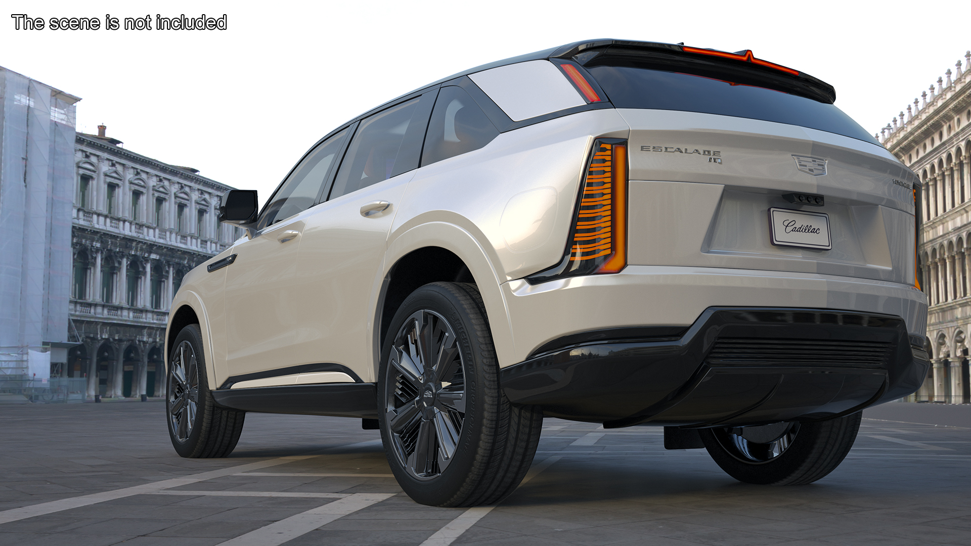 Cadillac Escalade IQ 2025 Summit White Rigged for Cinema 4D 3D model
