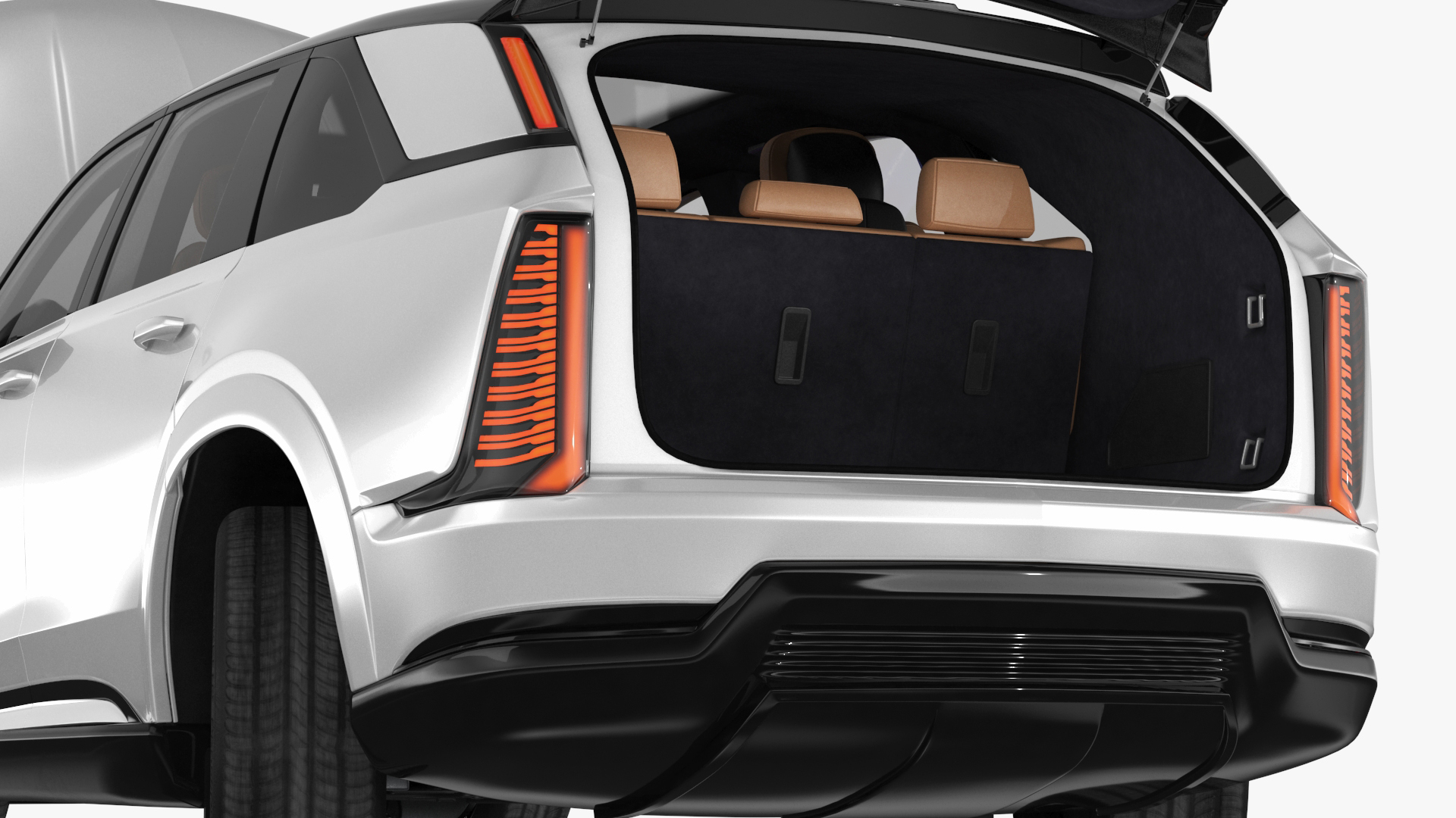 Cadillac Escalade IQ 2025 Summit White Rigged for Cinema 4D 3D model