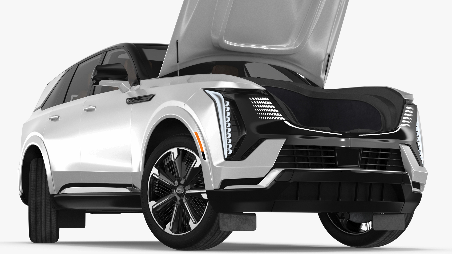 Cadillac Escalade IQ 2025 Summit White Rigged for Cinema 4D 3D model