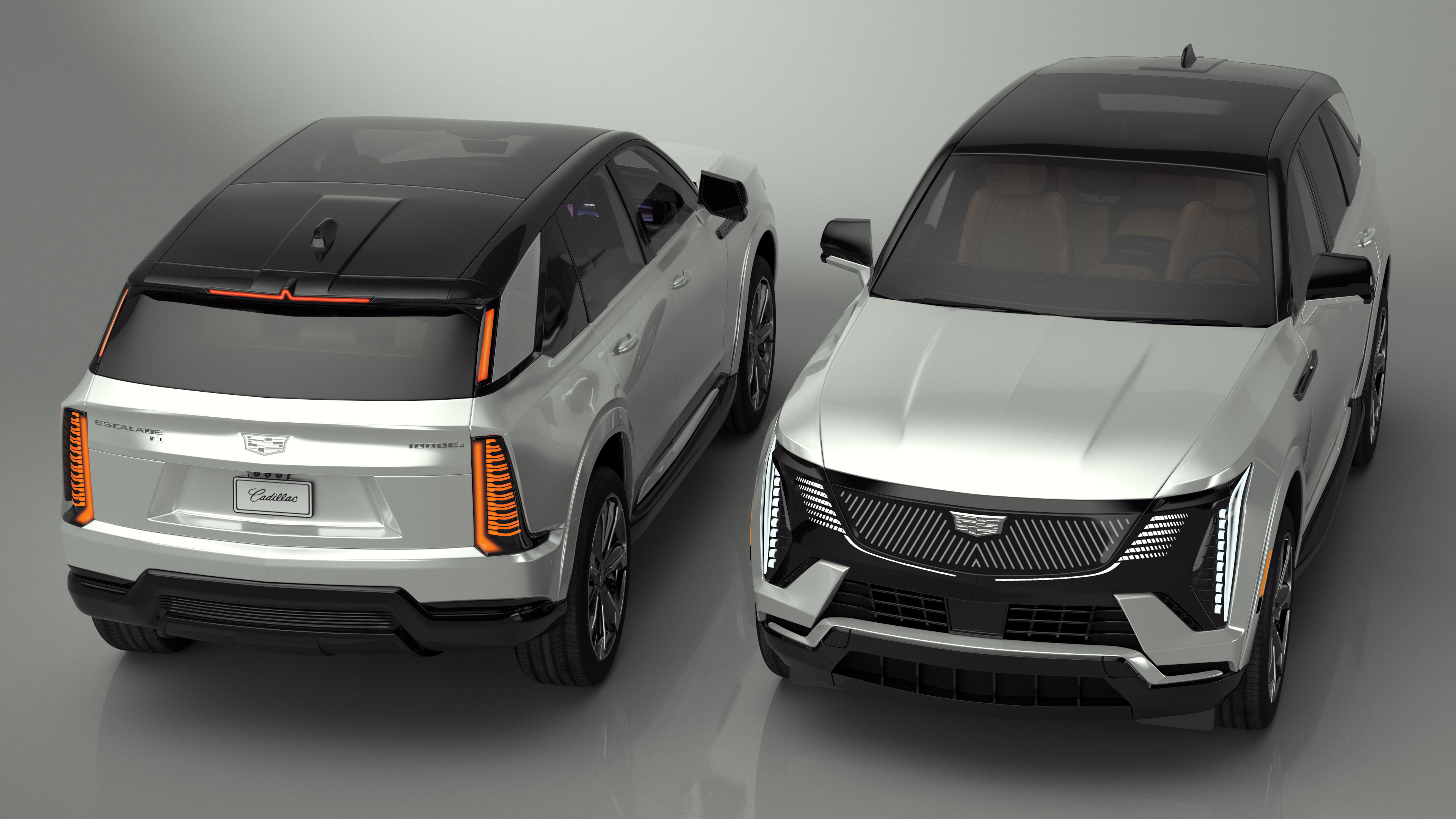 Cadillac Escalade IQ 2025 Summit White Rigged for Cinema 4D 3D model