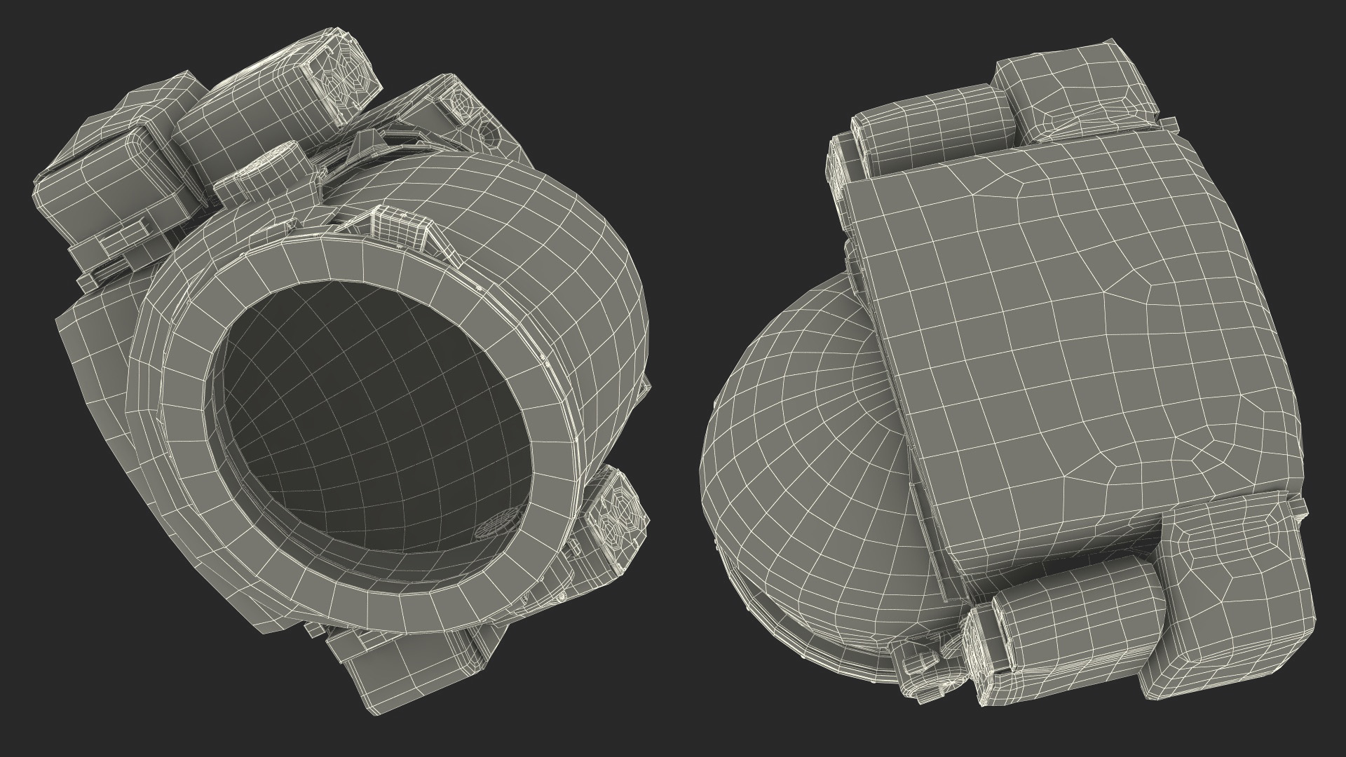 Astronaut Helmet with Visor 3D